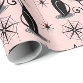 Spooky Meow Atomkatzen Geschenkpapier (Rolleneckpunkt)