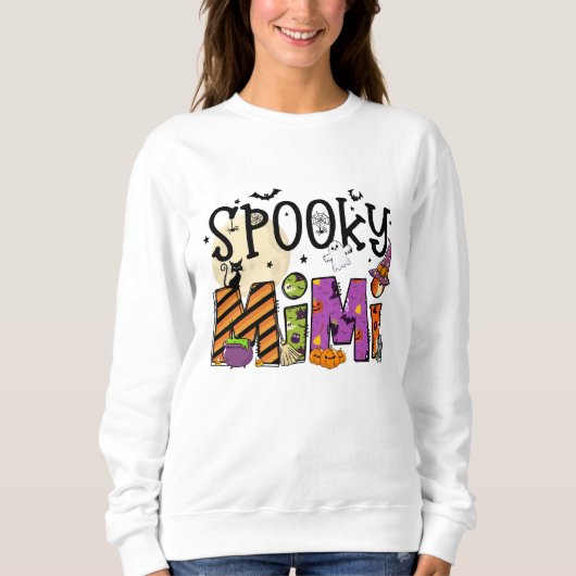 Spooky Mimi Halloween Sweatshirt (Vorderseite)