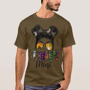 Spooky Mini Halloween Messy Bun Mimi Grandtochter T-Shirt