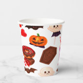 Spooky Minimal Dracula Candy zu Halloween Pappbecher (Vorderseite)