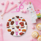 Spooky Minimal Dracula Candy zu Halloween Pappteller (Party)