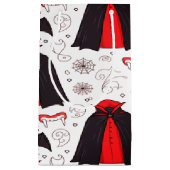 Spooky Minimal Dracula zu Halloween Kleine Geschenktüte (Vorderseite)