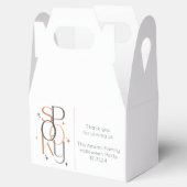 Spooky Minimal Retro Modernes ästhetisches Hallowe Geschenkschachtel (Geöffnet)