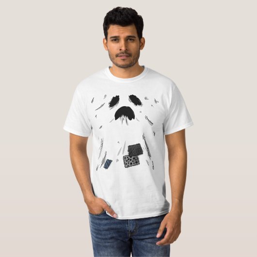Spooky Minimalist Ghost Halloween T-Shirt (Vorne ganz)