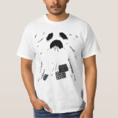 Spooky Minimalist Ghost Halloween T-Shirt (Vorderseite)