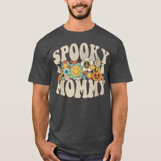 Spooky Mommy Matching Retro Halloween Ghost Boo T-Shirt