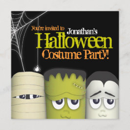 Spooky Monster & Friends Halloween Costume Party Einladung