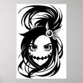 Spooky Monster Lady | Art der AI Poster (Vorne)