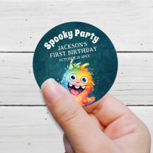Spooky Monsters Kids Halloween Birthday Party