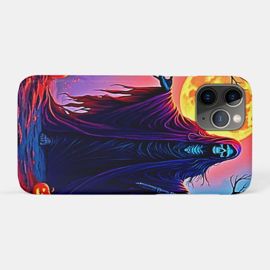 Spooky Moon Death's Call Design Case-Mate iPhone Hülle (Rückseite (Horizontal))