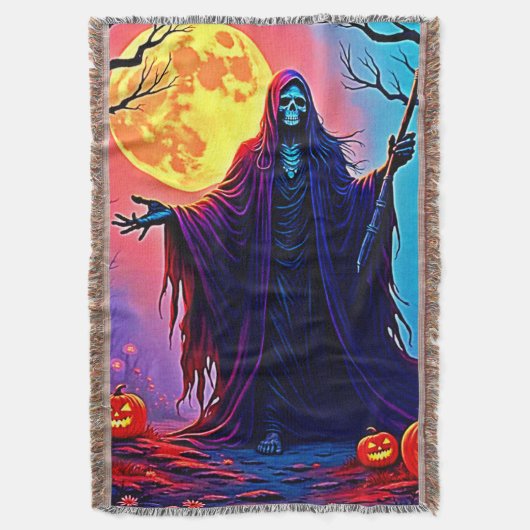 Spooky Moon Death's Call Design Decke (Vorderseite Vertikal)