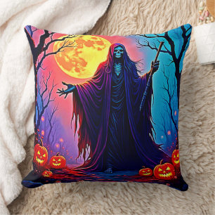 Spooky Moon Death's Call Design Kissen