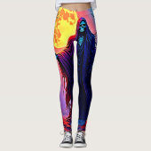 Spooky Moon Death's Call Design Leggings (Vorderseite)