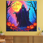 Spooky Moon Death's Call Design Leinwanddruck (Insitu (Wohnzimmer))