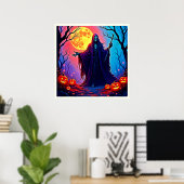 Spooky Moon Death's Call Design Poster (Heimbüro)