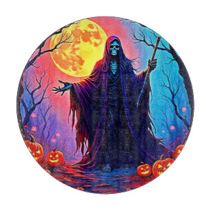 Spooky Moon Death's Call Design Schneidebrett