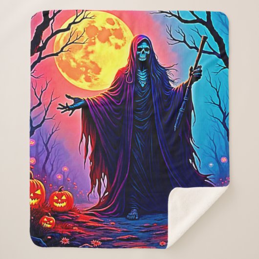 Spooky Moon Death's Call Design Sherpadecke (Vorderseite)