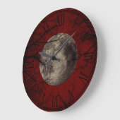 Spooky Moon Halloween Prints Große Wanduhr (Winkel)