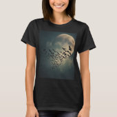 Spooky Moon Ravens T-Shirt (Vorderseite)