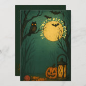 Spooky Moonlight Halloween Einladung (Vorne/Hinten)