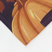 Spooky Mops Halloween Hexe und Kürbis Fleecedecke (Ecke)