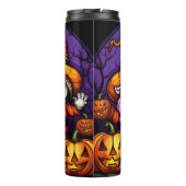 Spooky Mr. und Mrs. Skeleton Gnomes Thermosbecher (Rückseite)