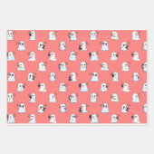 Spooky MUA Geister bilden Niedliche Geschenkwrake Geschenkpapier Set (Vorderseite 3)