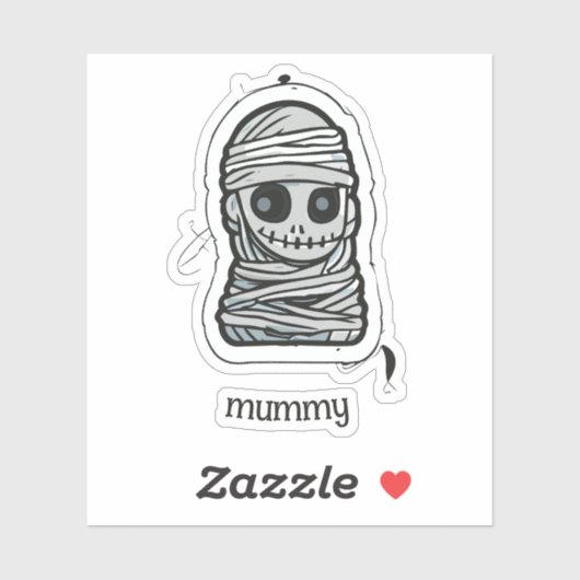Spooky Mummy Aufkleber (Blatt)
