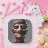 Spooky Mummy Halloween-Party Beängstigend Pappteller (Party)