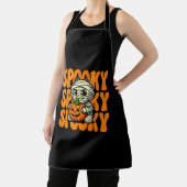 Spooky Mummy Hugging Pumpkin Halloween Schürze (InSitu)
