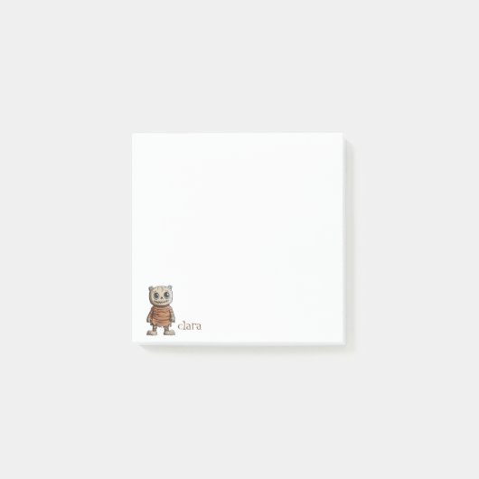 Spooky Mummy White Post-it Klebezettel (Vorderseite)