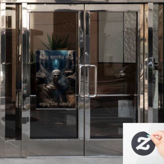 Spooky Mummy's Lair Tapestry Fensteraufkleber (Büro Tür)