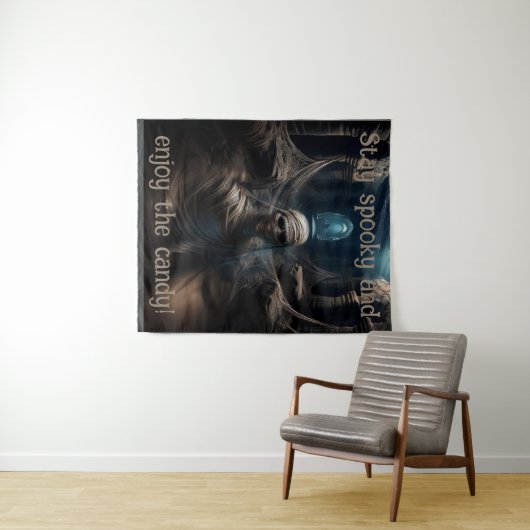 Spooky Mummy's Lair Tapestry Wandteppich (Beispiel (Horizontal))