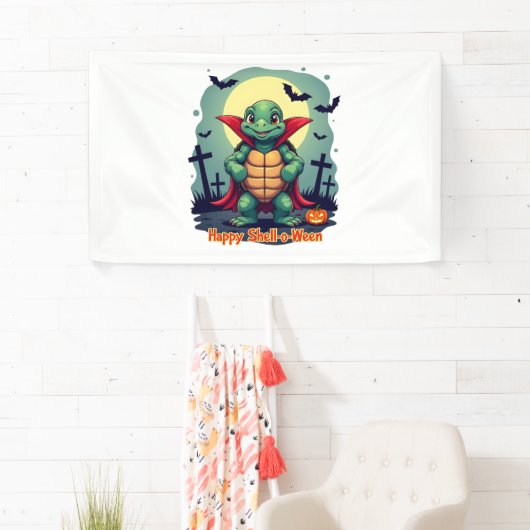 Spooky Muschel Überraschung Turtle Banner (Insitu)