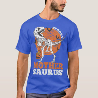 Spooky Mutter Saurus Dinosaur Skeleton T rex Pumpk T-Shirt