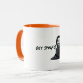 Spooky Mutter und ihr Sohn Tasse (Vorderseite Links)