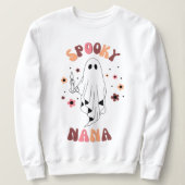 Spooky Nana,Halloween Nana,Funny Nana,Groovy Retro Sweatshirt (Design vorne)