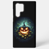 Spooky Natur glühend Halloween Kürbis