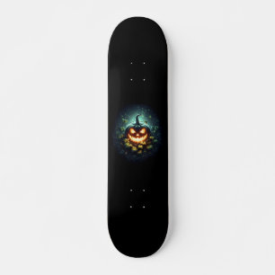 Spooky Natur glühend Halloween Kürbis Skateboard