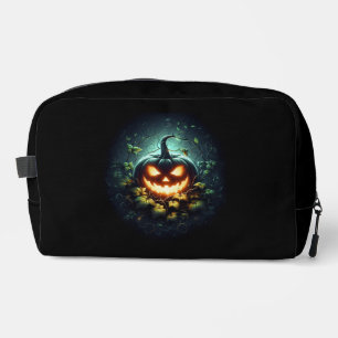 Spooky Natur glühend Halloween Kürbis Waschbeutel