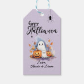 Spooky Niedlich anpassbare Halloween-Geschenkmarke Geschenkanhänger (Vorderseite)