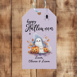 Spooky Niedlich anpassbare Halloween-Geschenkmarke Geschenkanhänger