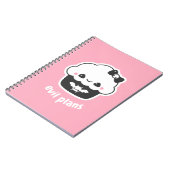 Spooky Niedlich Bösen Pläne Cupcake Notizblock (Linke Seite)