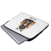 Spooky Niedlich Cat Halloween Laptopschutzhülle (Vorne Knopf)