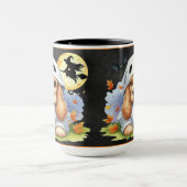 Spooky Niedlich Cocker Spaniel Ghost Dog Halloween Tasse (Zentrum)