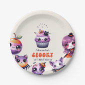 Spooky Niedlich erster Geburtstag Pappteller (Vorderseite)