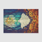 Spooky, Niedlich, gefestigt Ghost AB4 Decoupage Seidenpapier (Vorderseite)