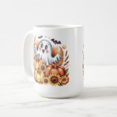 Spooky Niedlich Ghoful Harvest Halloween Herbst Kaffeetasse (Vorderseite Links)