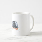 Spooky Niedlich Ghost Black Cats Halloween C Kaffeetasse (VorderseiteRechts)