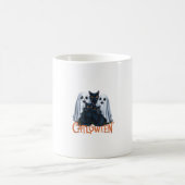 Spooky Niedlich Ghost Black Cats Halloween C Kaffeetasse (Mittel)